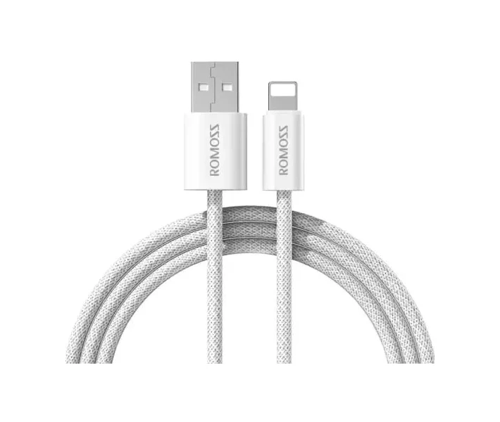 Фото - кабель та перехідник Кабель Romoss CB1234 USB-Lightning 5V2.4A 1m (CB1234-631-814H)