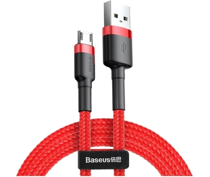 Фото - кабель та перехідник Кабель USB to Micro 2m 1.5A (CAMKLF-C09)червоний