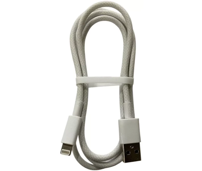 Фото - кабель та перехідник Кабель Romoss CB1234G USB-Ligh 2.4A 1m (CB1234G-621-127H) білий