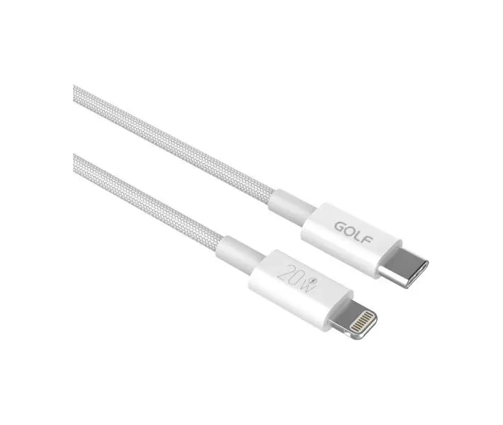 Фото - кабель та перехідник Кабель Golf Type-C/Lightning 20W (GC-119i) білий