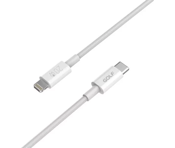 Фото - кабель та перехідник Кабель Golf Type-C/Lightning 20W (GC-119i) білий