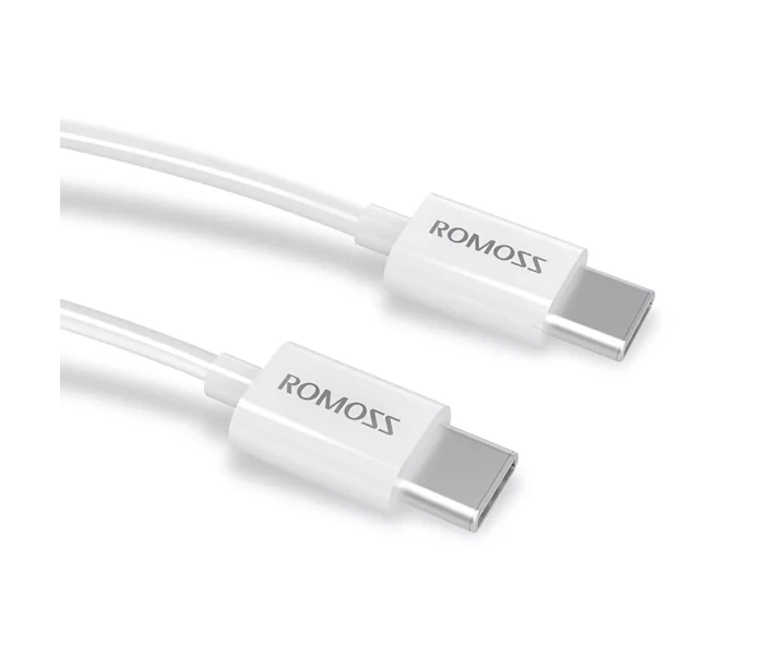Фото - кабель та перехідник Кабель Romoss CB32 Type-C/Type-C 1м White