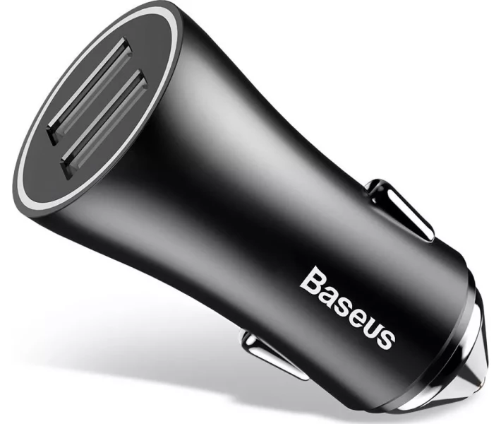 Фото - зарядний пристрій для телефону і планшета Зарядний пристрій Baseus Dual U 2,4А Black