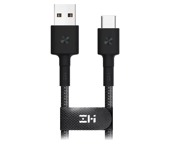 Фото - кабель та перехідник ZMI Type-C Braided Cable 30cm Black (AL411)