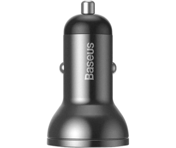 Фото - зарядний пристрій для телефону і планшета Зарядний пристрій Baseus Display Dual Car Charger 24W