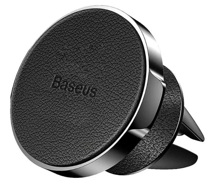 Фото - автомобільний тримач Baseus Small Ears Series Air Outlet Magnetic Bracket Air Leather type Black (SUER-E01)