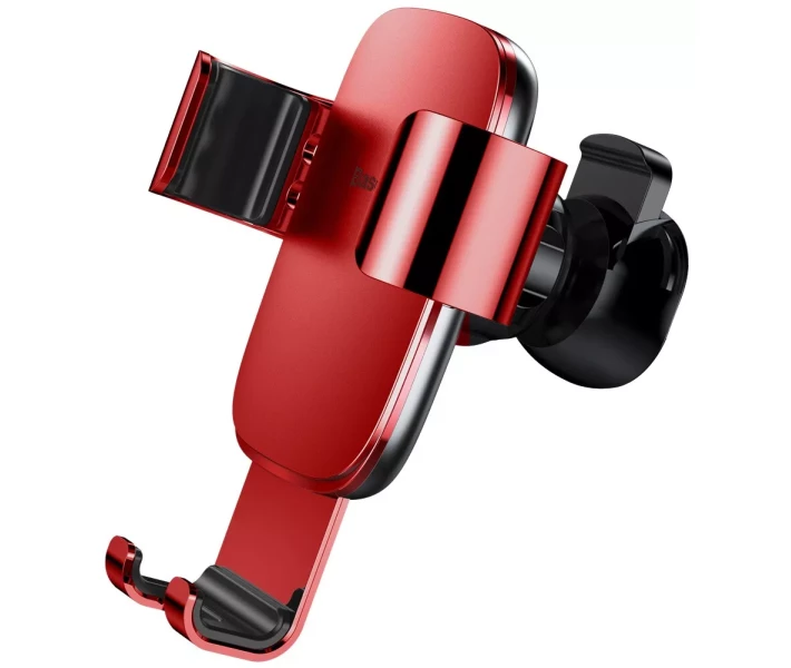 Фото - автомобільний тримач Автомобільний тримач для телефонів Baseus Metal Age Gravity Car Mount, Red (SUYL-D09)