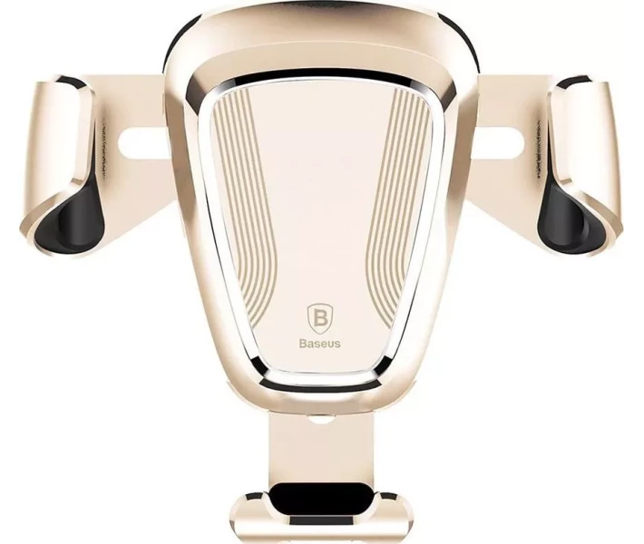 Фото - автомобільний тримач Автомобільний тримач для телефонів Baseus Gravity Car Mount, Gold (SUYL-0V)