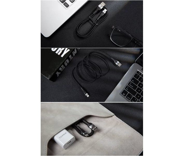 Фото - кабель та перехідник Кабель Romoss USB to Type-C 3A 1m (CB3031-631-G43H) чорн.