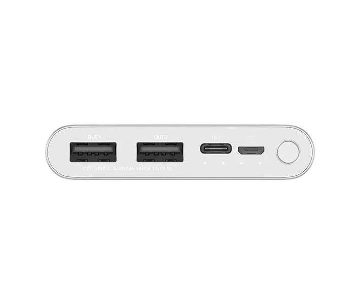 Фото - універсальну мобільну батарею Power Bank Xiaomi Mi3 NEW 10000mAh сріблястий