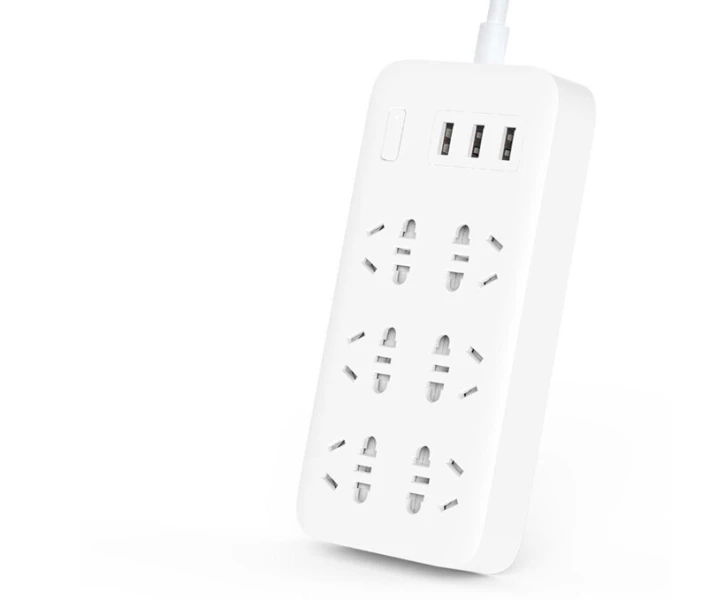 Фото - мережевий фільтр Мережевий фільтр Xiaomi Mi Power Strip (6 розеток + 3 USB-port) White