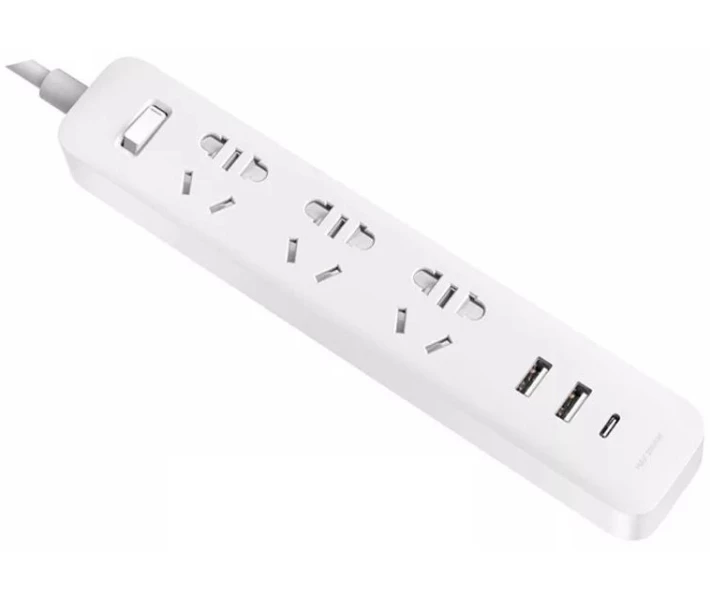 Фото - мережевий фільтр Mi Power Strip 20W Fast Charge (3 sockets +2 USB+1 TypeC)