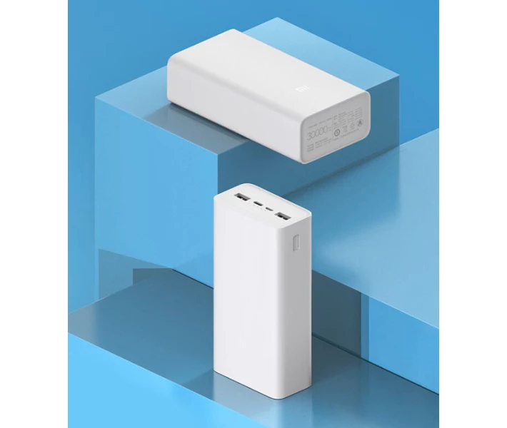 Фото - універсальну мобільну батарею Power Bank Mi PB3 30000mAh (PB3018ZM) White