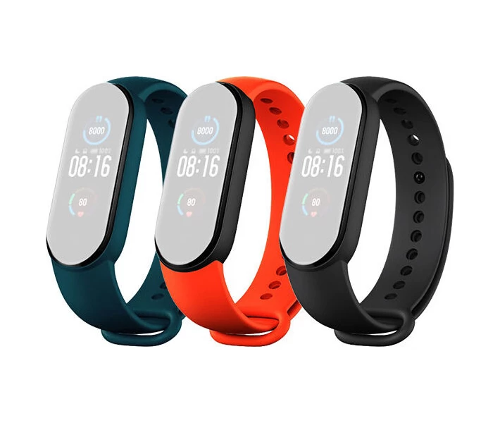 Фото - аксессуар до смарт-годинниа Набір ремінців Mi Smart Band 5 (Black Orange Cyan)