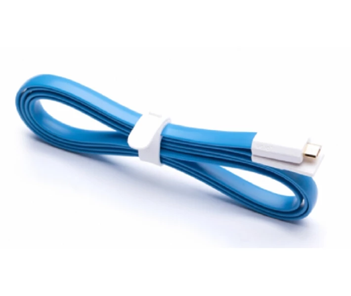 Фото - кабель та перехідник Кабель KingMi Colorful Portable USB cable 20CM Blue