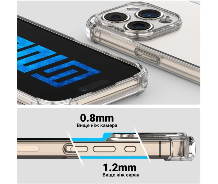 Фото - чохол для смартфону Чохол ArmorStandart Xiaomi 14T Air Force Camera cover Clear