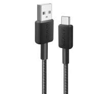 Придбати - кабель та перехідник  Кабель ANKER 322 USB/Type-C 1.8m Nylon (A81H6G11) чорний