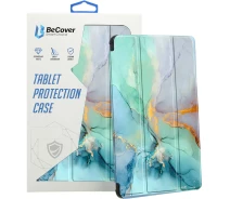 Придбати - чохол для планшета  Чохол-книжка Soft Edge TPU BeCover з кріпленням для стілусу для Xiaomi Redmi Pad SE 8.7" Green Marble (712574)