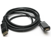 Придбати - кабель та перехідник  Кабель PowerPlant DisplayPort - HDMI 1.8m KD00AS1237