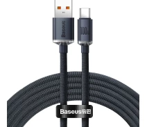 Придбати - кабель та перехідник  Кабель Baseus USB to Type-C 100W 2m (CAJY000501) чорний