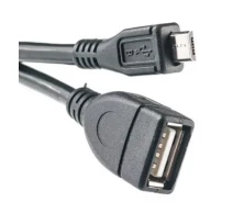 Придбати - кабель та перехідник  Кабель PowerPlant OTG USB 2.0 AF - Micro, 0.1м KD00AS1232