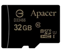 Придбати - карту пам'яті  Карта пам'яті Apacer microSDHC UHS-I 32GB сlass10 без адаптера (AP32GMCSH10U1-RA)