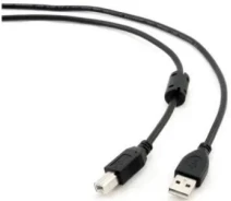 Придбати - кабель та перехідник  Кабель Maxxter USB 2.0 AMBM 1м (UF-AMBM-1M)