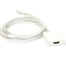 Придбати - кабель та перехідник  Кабель PowerPlant USB Type C-HDMI female, 1.8m (KD00AS1271)