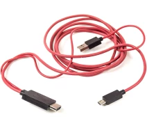 Придбати - телефон і смартфон  Кабель PowerPlant HDMI - micro USB + USB 2.0м (MHL)(CA910861), Blister