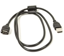 Придбати - кабель та перехідник  Кабель PowerPlant USB 2.0 AF – AM, 1.0 м, One ferrite