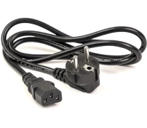 Придбати - кабель та перехідник  Кабель живлення PowerPlant Schuko CEE 7/7 - IEC 320 C13