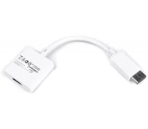 Придбати - кабель та перехідник  Адаптер-переходник Cablexpert DisplayPort на HDMI (A-DPM-HDMIF-002-W)