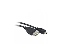 Придбати - кабель та перехідник  Кабель Cablexpert OTG USB2.0, A-мама/mini B-папа, 0.10 м (A-OTG-AFBM-002)