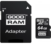 Придбати - карту пам'яті  Карта пам'яті Goodram microSDXC 64GB UHS-I class 10 + adapter (M1AA-0640R12)