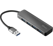 Придбати - кардрідер  USB3.1/Type-C Trust Halyx Aluminium (4-порта) (23327)