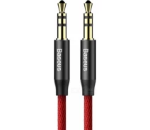 Придбати - кабель та перехідник  Baseus Yiven AUX 3.5mm  Audio Cable Cable 1.5M Red+ Black (CAM30-C91)