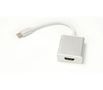 Придбати - кабель та перехідник  Кабель PowerPlant HDMI female - USB Type-C, 0.15м (KD00AS1272)