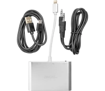 Придбати - кабель та перехідник  Кабель PowerPlant Lightning (M) - HDMI, VGA, 3.5 мм (F) (CA911929)