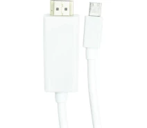 Придбати - кабель та перехідник  Кабель PowerPlant mini DisplayPort (M) - HDMI (M), 1 м (CA912131)