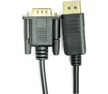 Придбати - кабель та перехідник  Кабель PowerPlant DisplayPort (M) - VGA (M), 1 м (CA911882)