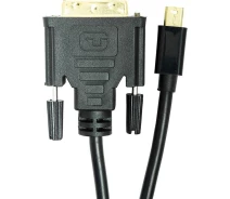 Придбати - кабель та перехідник  Кабель PowerPlant mini DisplayPort (M) - DVI (M), 1 м (CA912148)