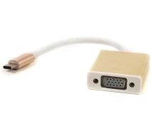 Придбати - кабель та перехідник  Кабель PowerPlant USB Type-C - VGA, 15cm (DV00DV4064)