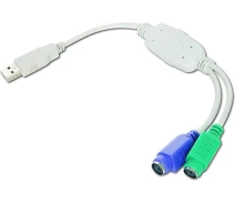 Придбати - кабель та перехідник  Кабель Cablexpert USB А-папа/2х PS/2. 30см (UAPS12)