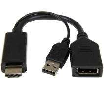 Придбати - кабель та перехідник  Адаптер Cablexpert HDMI - DisplayPort, 4K (A-HDMIM-DPF-01)