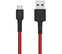 Придбати - кабель та перехідник  ZMI Micro USB braided cable 1m red (AL603)