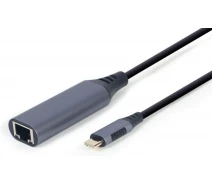 Придбати - кабель та перехідник  Адаптер Type-C Ethernet Gigabit Cablexpert (A-USB3C-LAN-01)