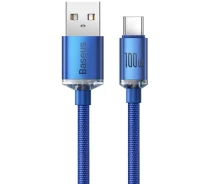 Придбати - кабель та перехідник  Кабель Baseus USB to Type-C 100W 6A 2m (CAJY000503) синій