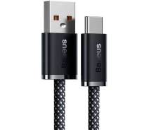 Придбати - кабель та перехідник  Кабель Baseus USB to Type-C 100W 6A 2m (CALD000716) сірий