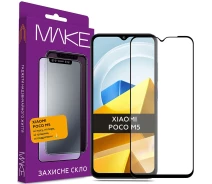 Придбати - захисне скло для смартфона  Захисне скло MakeFuture POCO M5 FC FG чорне