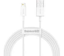 Придбати - кабель та перехідник  Кабель Baseus USB to Lightning 2.4A 2m (CALYS-C02) білий